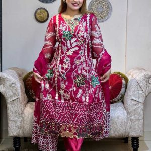 Eid Collection Organza Pary Dress